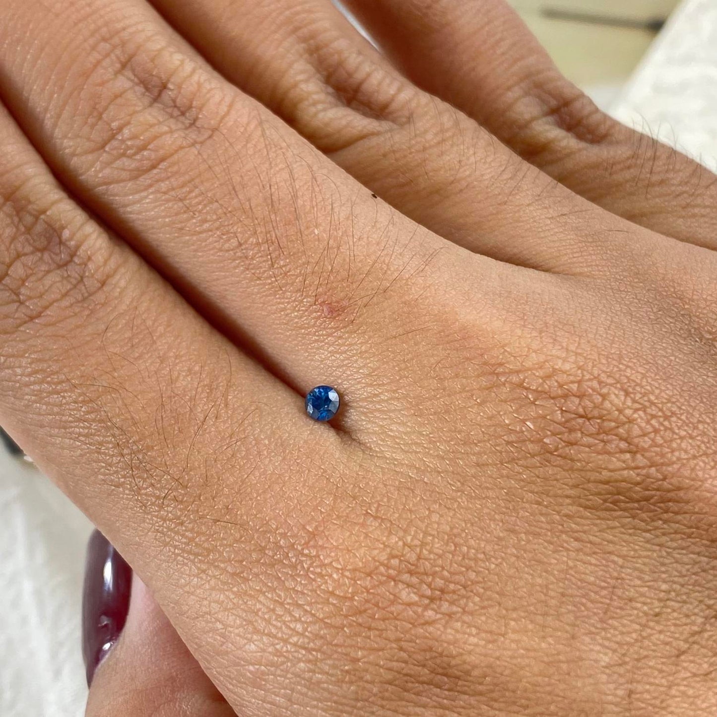 Blue Sapphire Round 3mm Natural