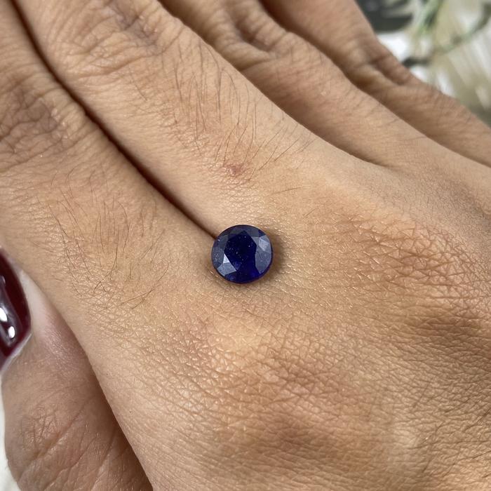 Dark Blue Sapphire Round 6mm