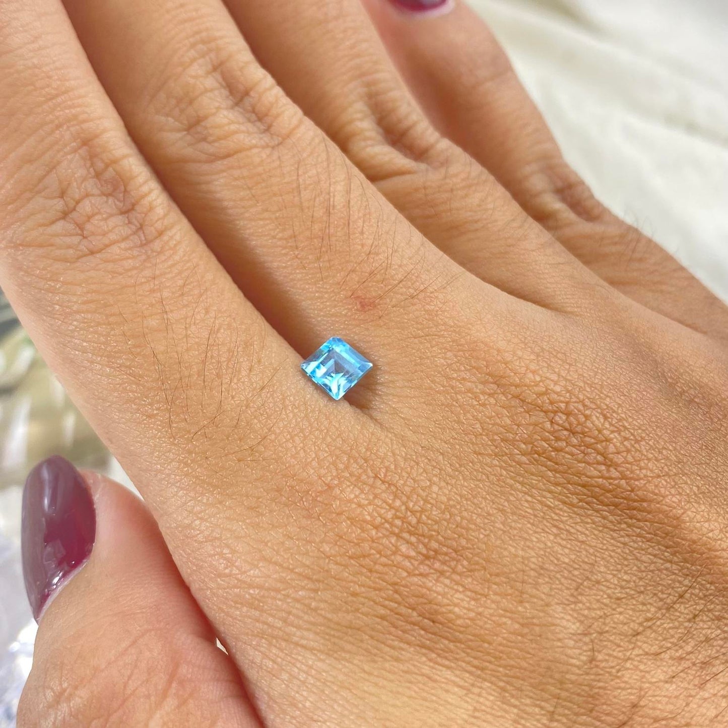 Blue Topaz Octagon 5x5mm natural