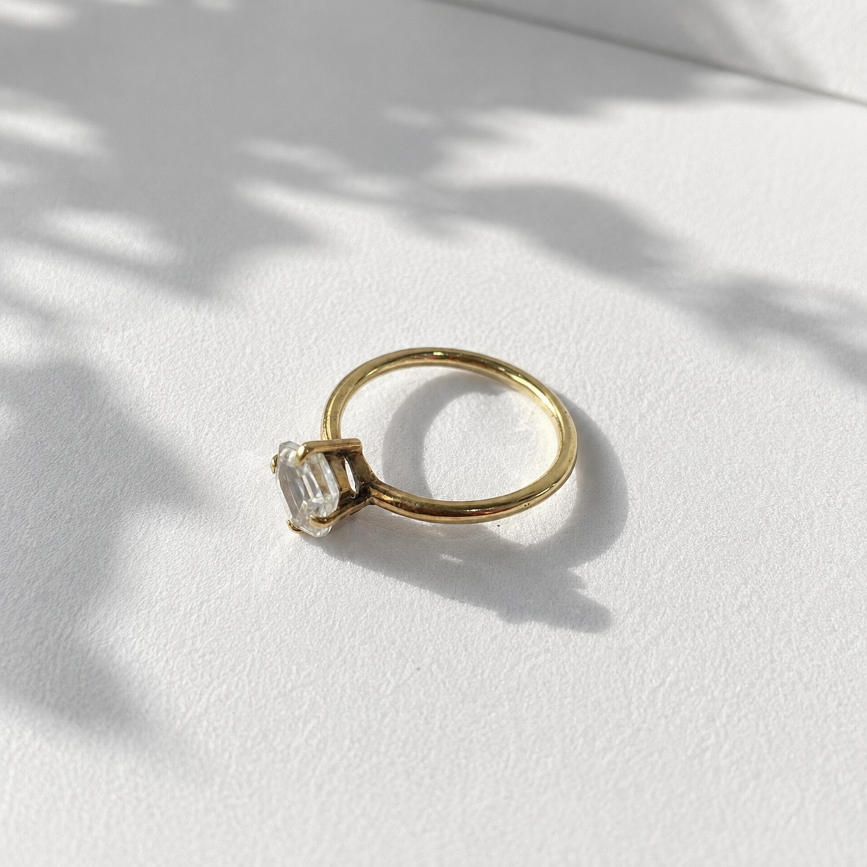 Hexagon Quartz Ring
