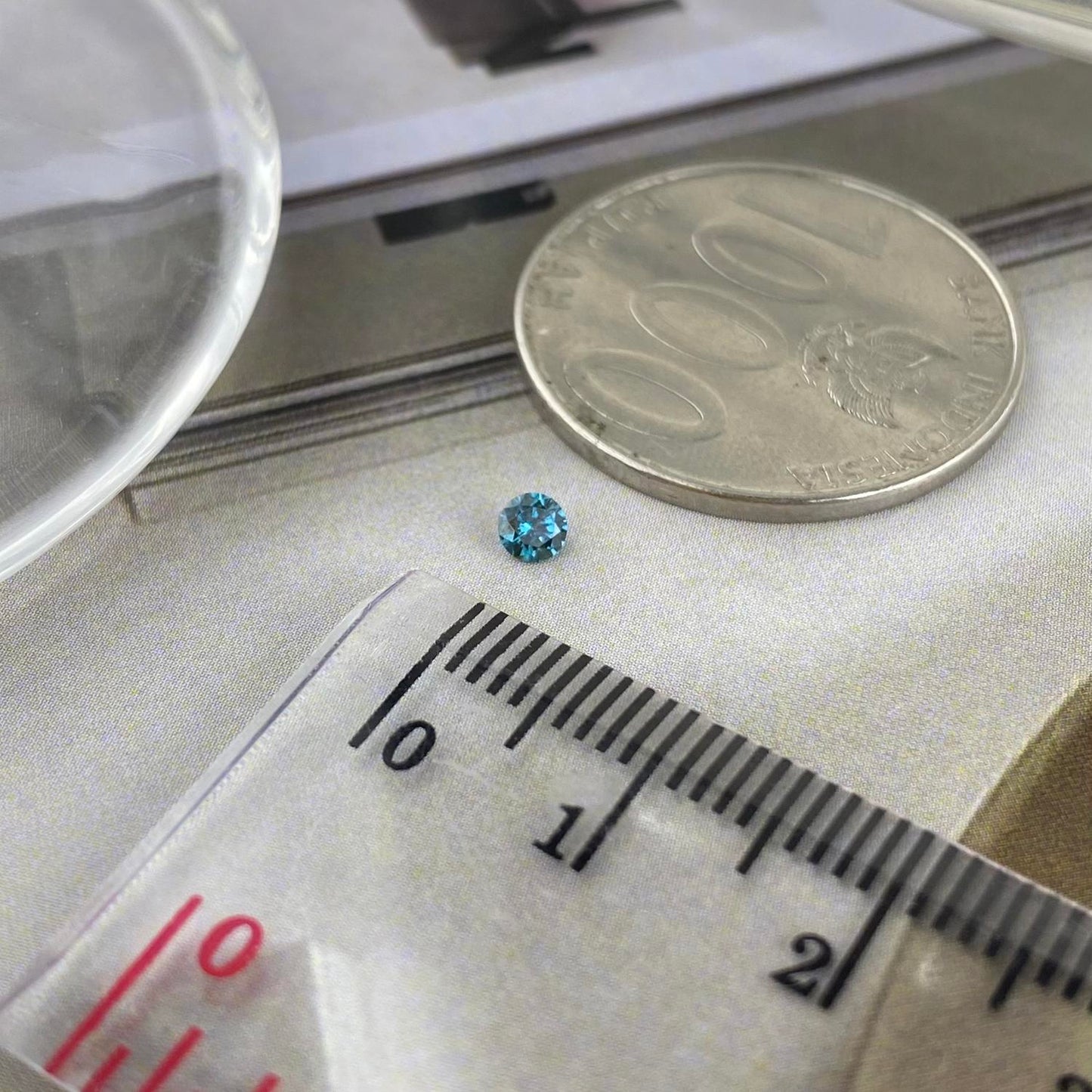 Blue Diamond Round 3mm natural