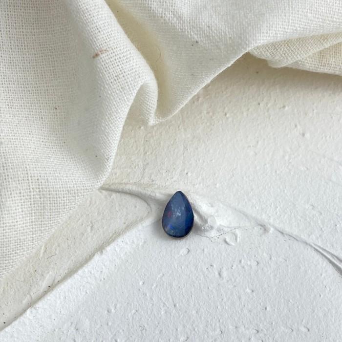 Deep Blue Doublet Boulder Opal 9x6 mm