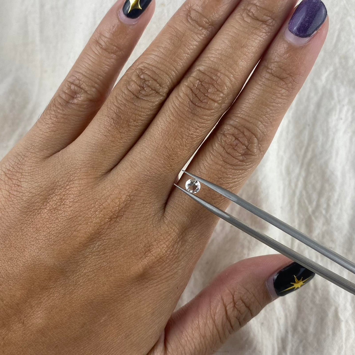 Natural White Diamond Rose Cut 4mm