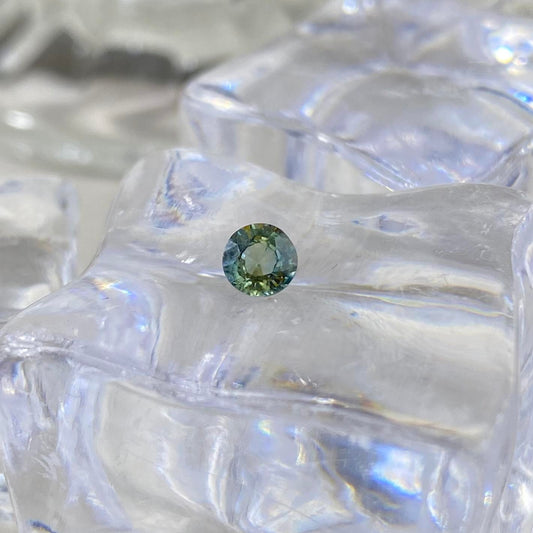 Teal Sapphire Round 0,41ct 4,2mm