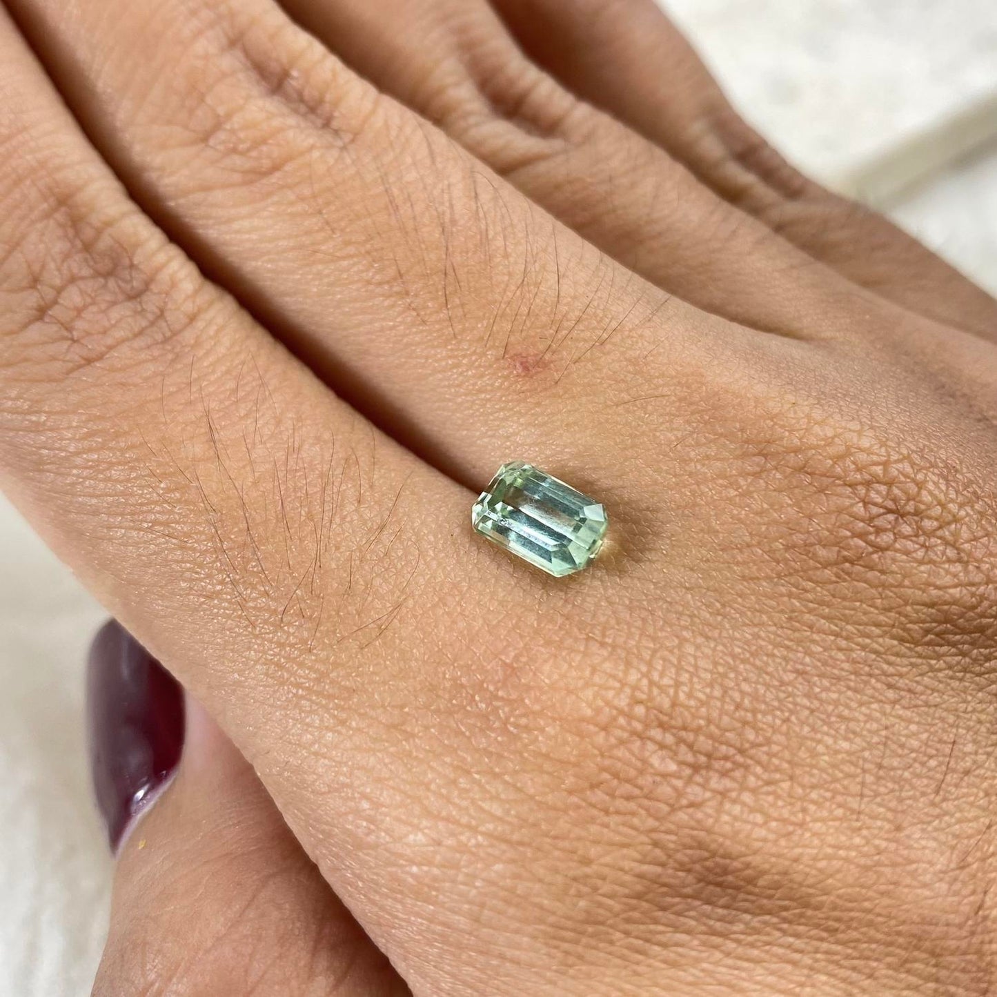 Green Tourmaline Octagon Cut 7,5x5x4mm