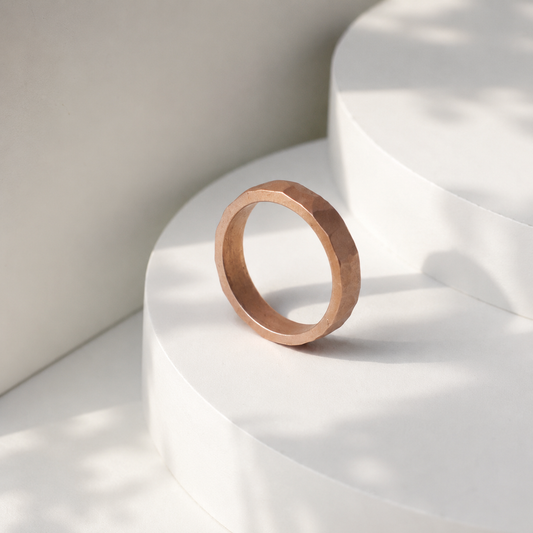 Hammered Rosegold Doff