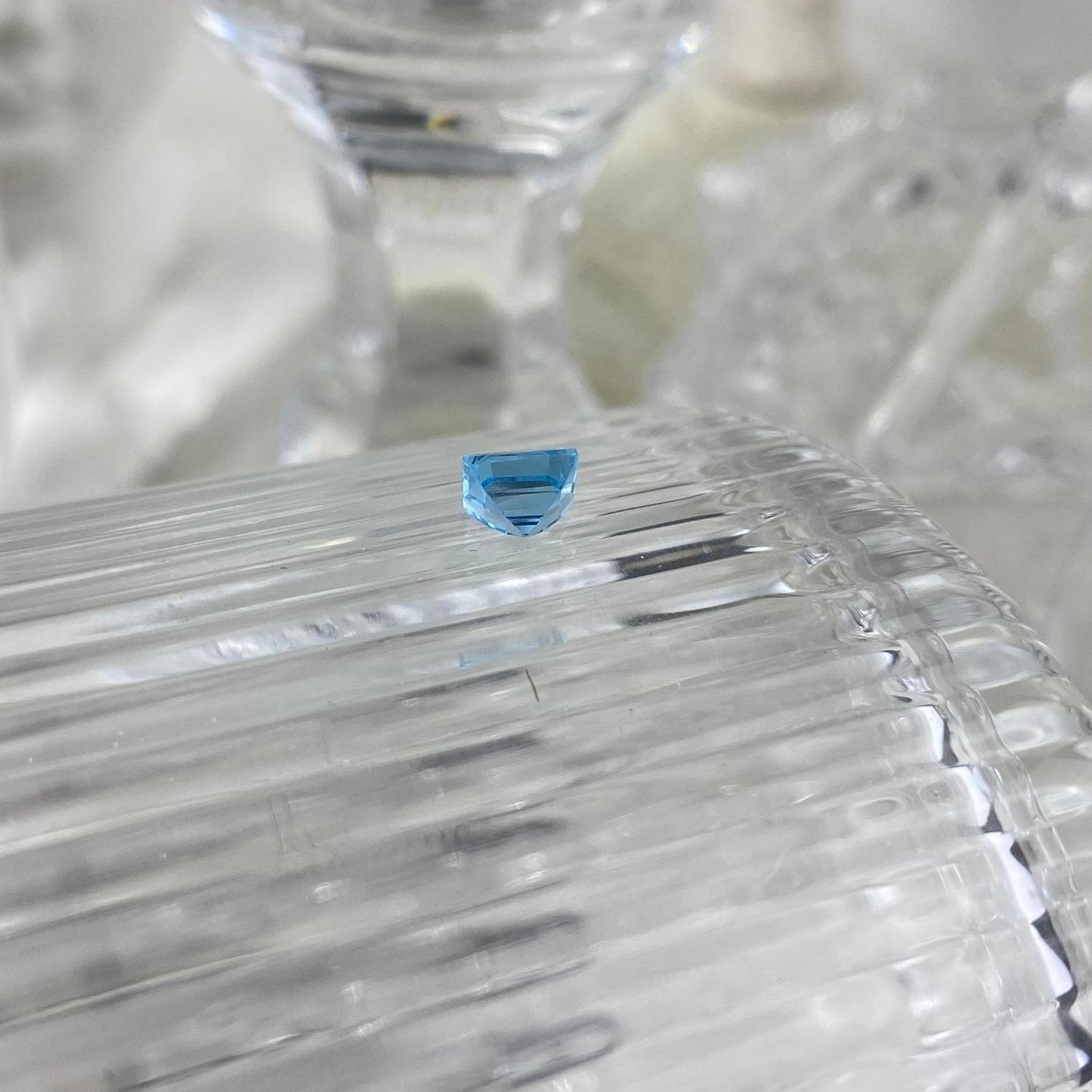 Blue Topaz Octagon 5x5mm natural