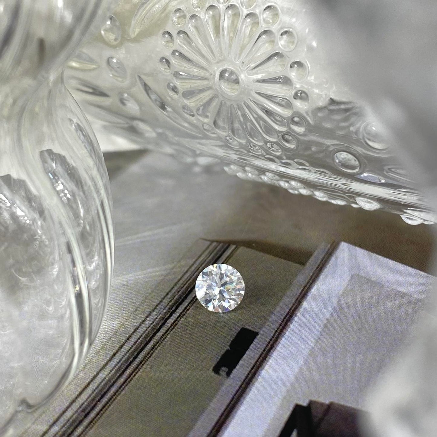 Moissanite Round 1 ct 6,5mm