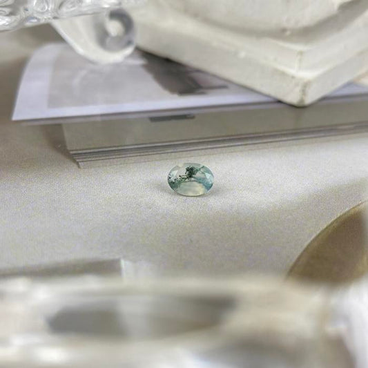 Moss Agate Oval 6,5 x 4,5mm