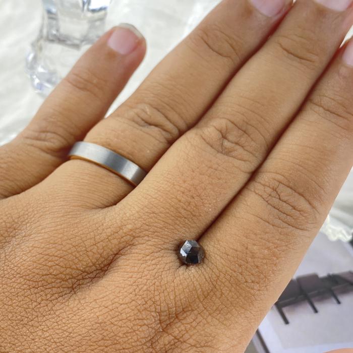 Black Diamond Round Rose Cut 4,5mm