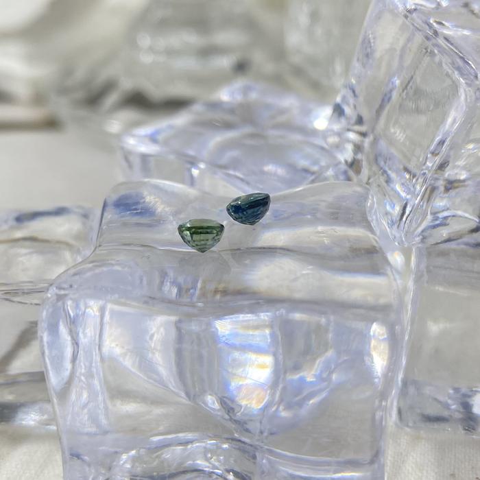 Teal Sapphire Round 0,46ct 4,5mm