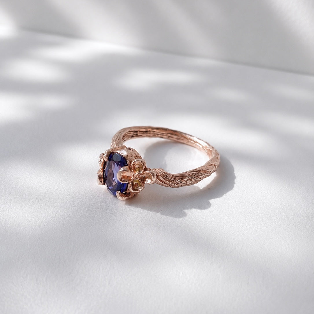 Abstract Flower Ring