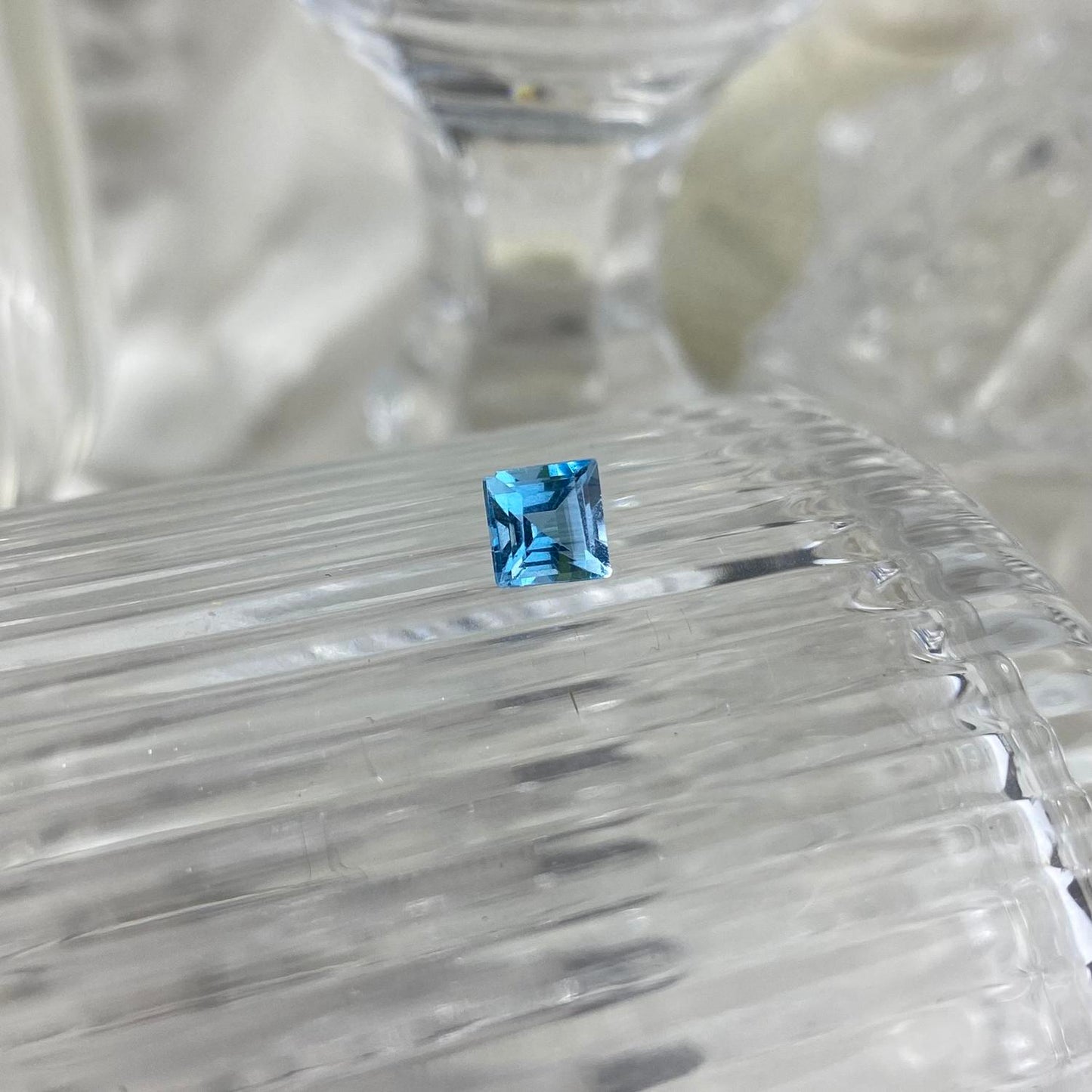 Blue Topaz Octagon 5x5mm natural