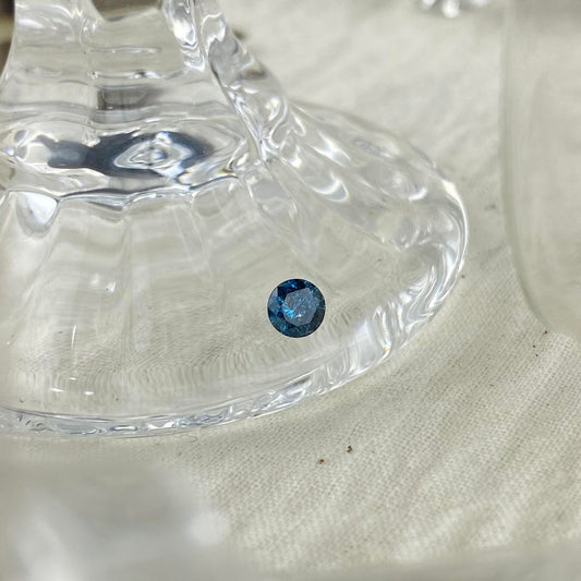 Blue Diamond Round 4,5mm 0,44 ct