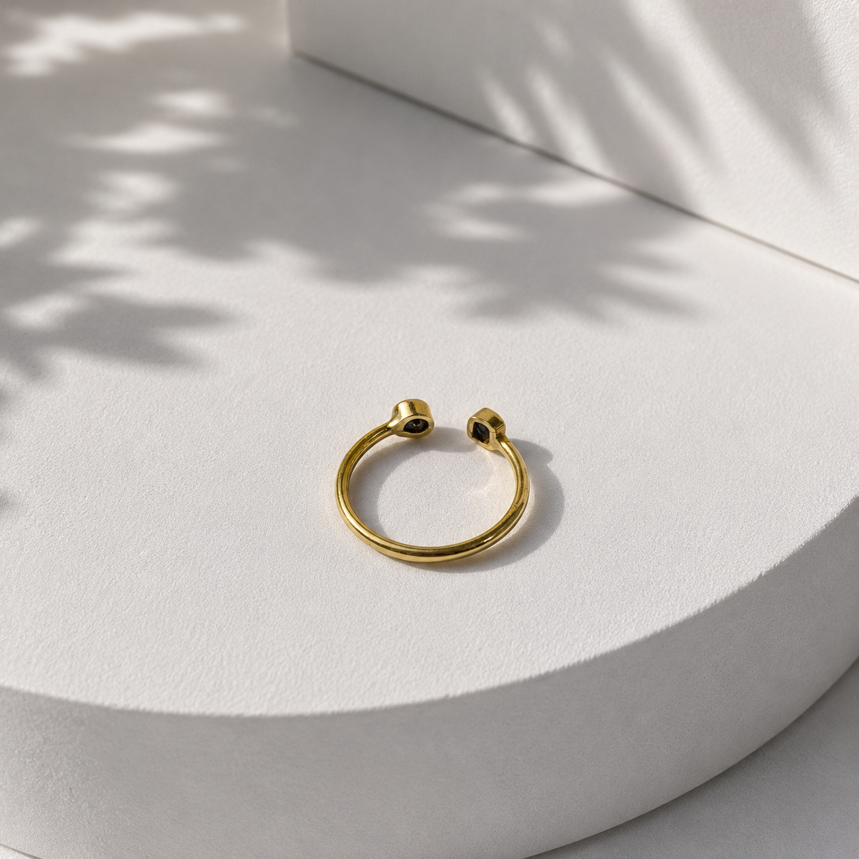 Black Diamond Open Ring