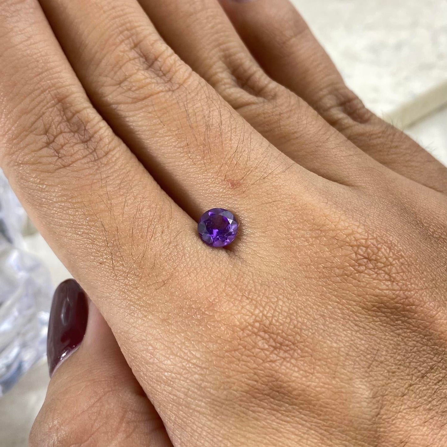 Dark Amethyst Round 6mm natural