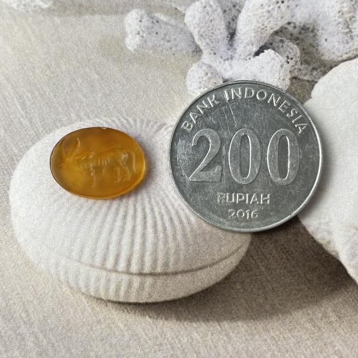 Gugalanna Carnelian Intaglio Oval 15 x 12,5 mm