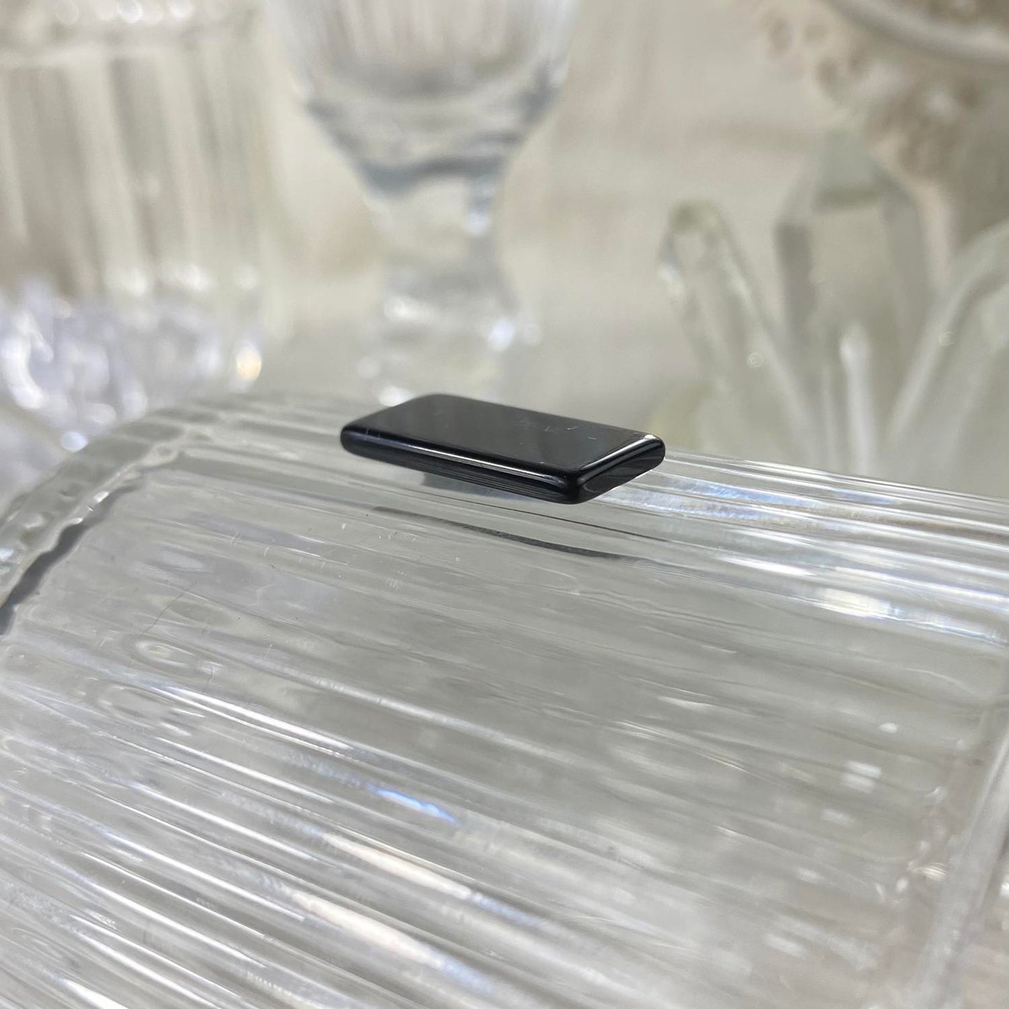 Black Onyx Rectangle 20 x 10 mm