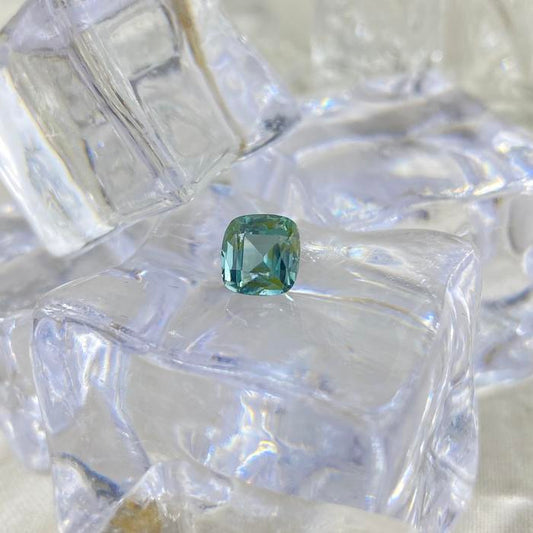 Blue Tourmaline Cushion 6x6x4mm