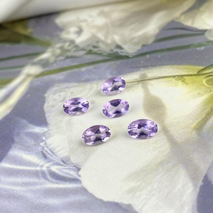 Natural Pink Amethyst Oval Cut 4 x 6 mm