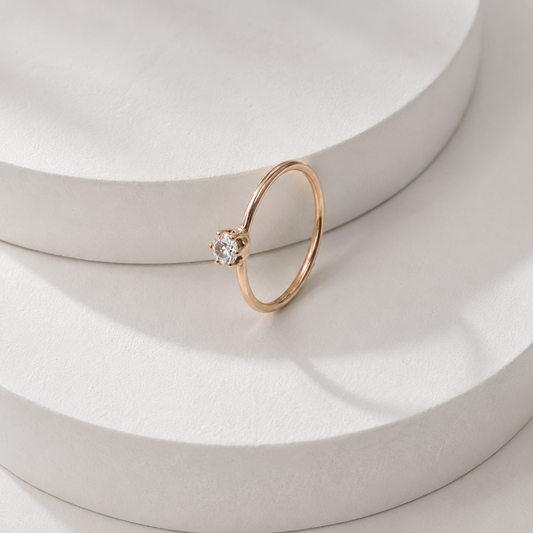 Dot Diamond Ring