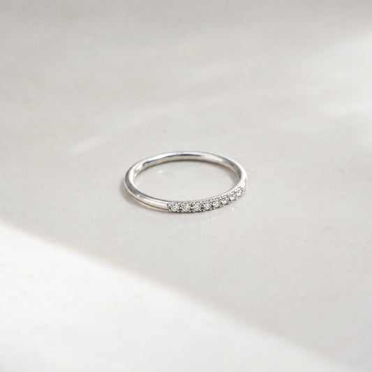 Dainty Eternity Ring White