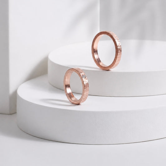 Bark Ring Rose Gold