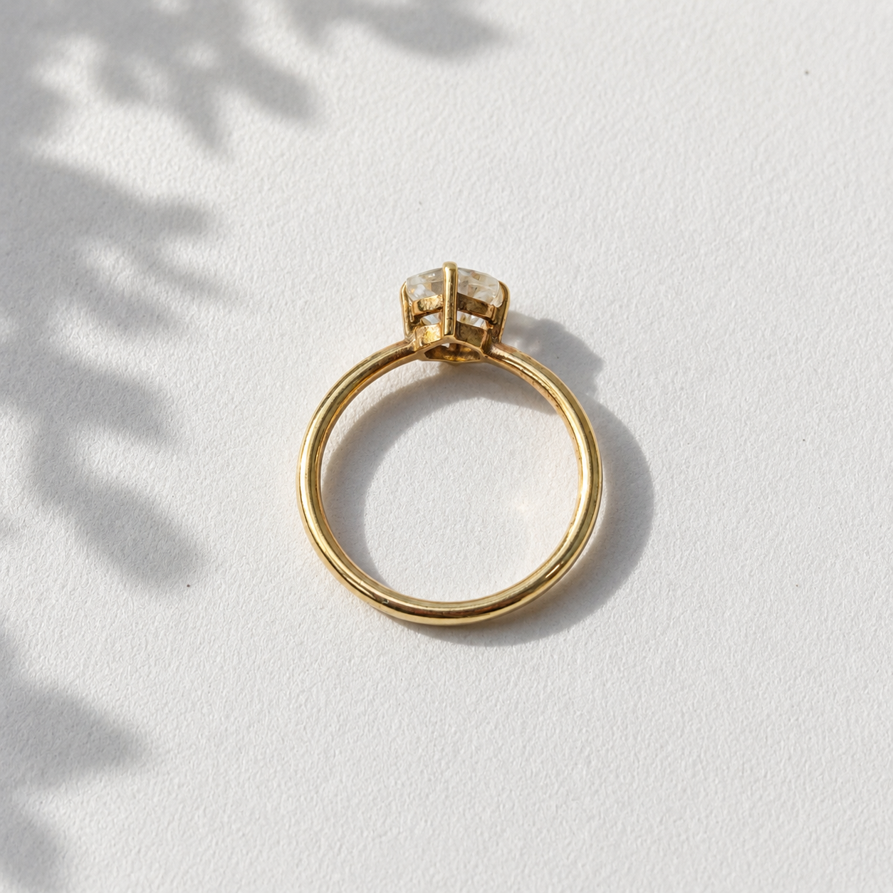 Hexagon Quartz Ring