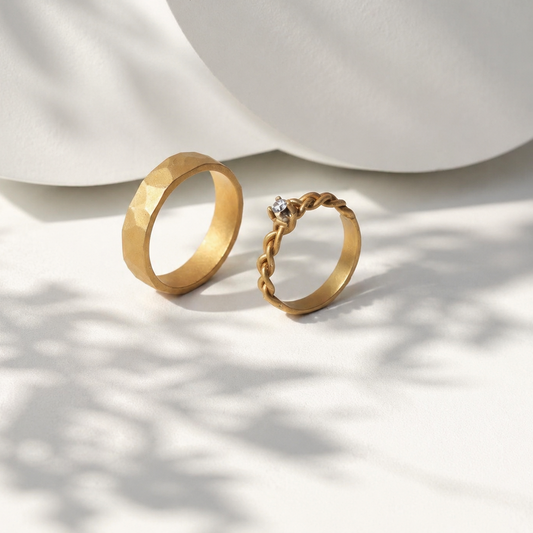 Braided Hammered Gold Doff