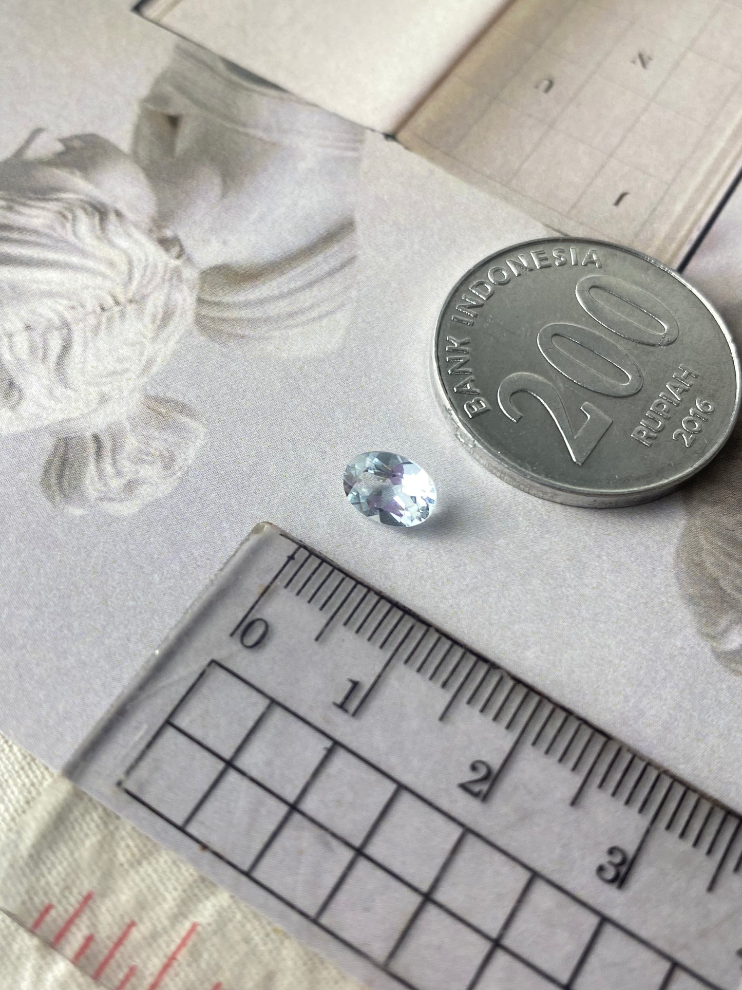 Aquamarine Oval 0,75 ct 7x5mm