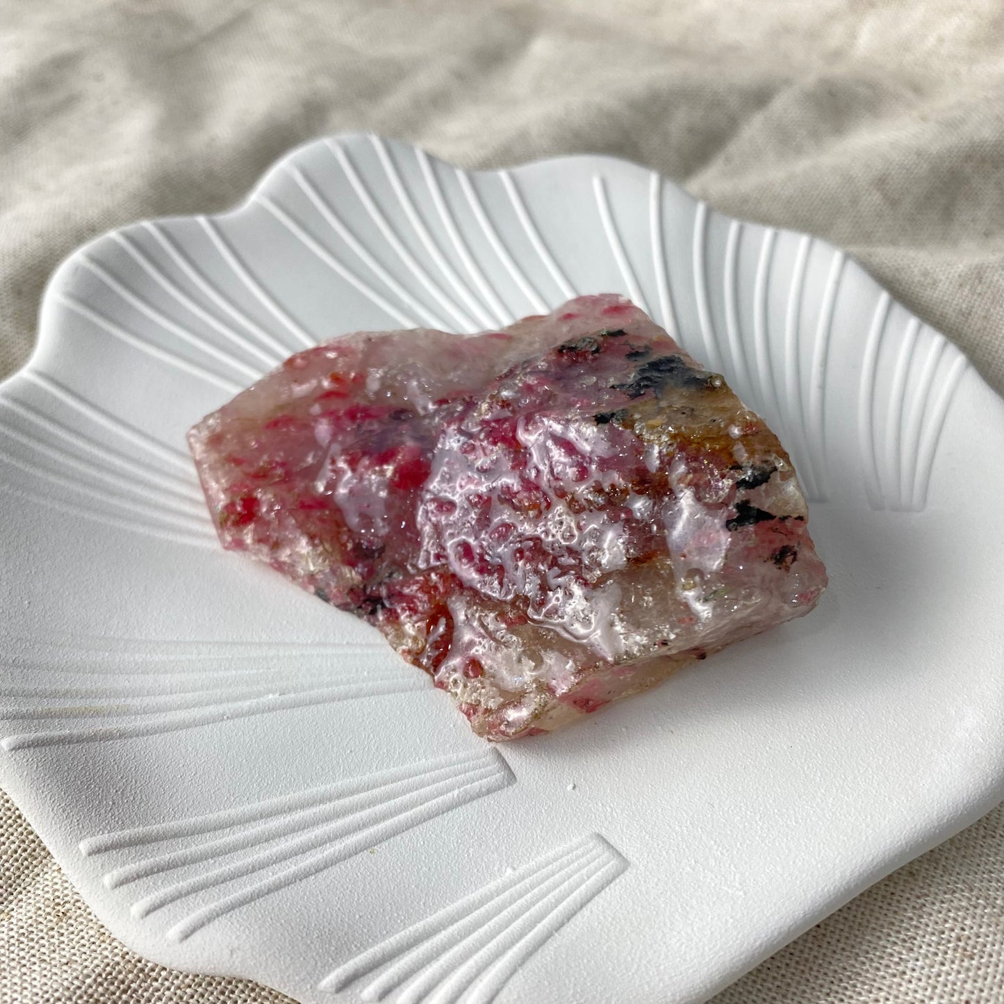 Raw Rhodonite