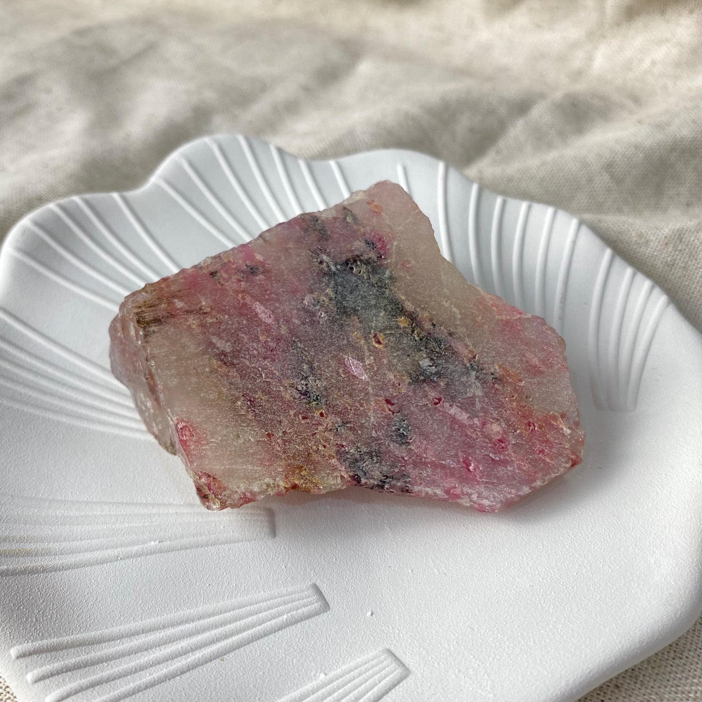 Raw Rhodonite