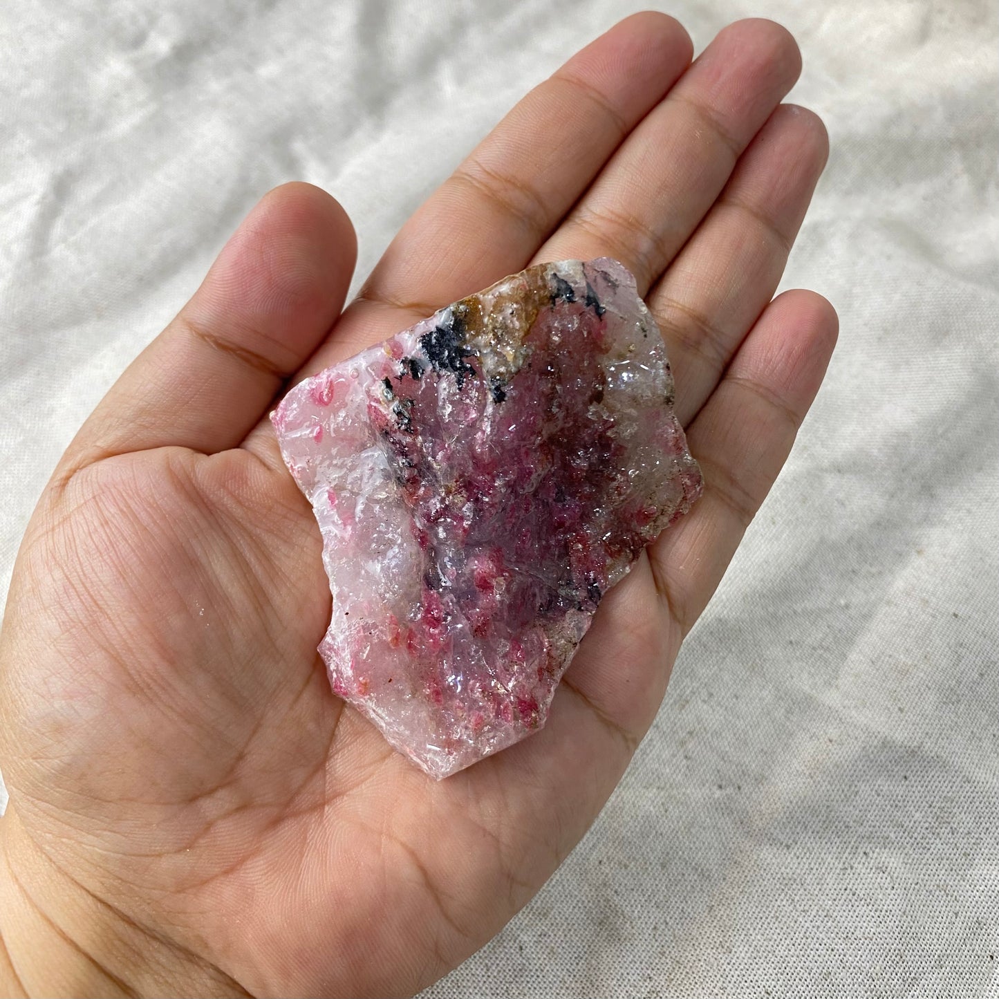Raw Rhodonite