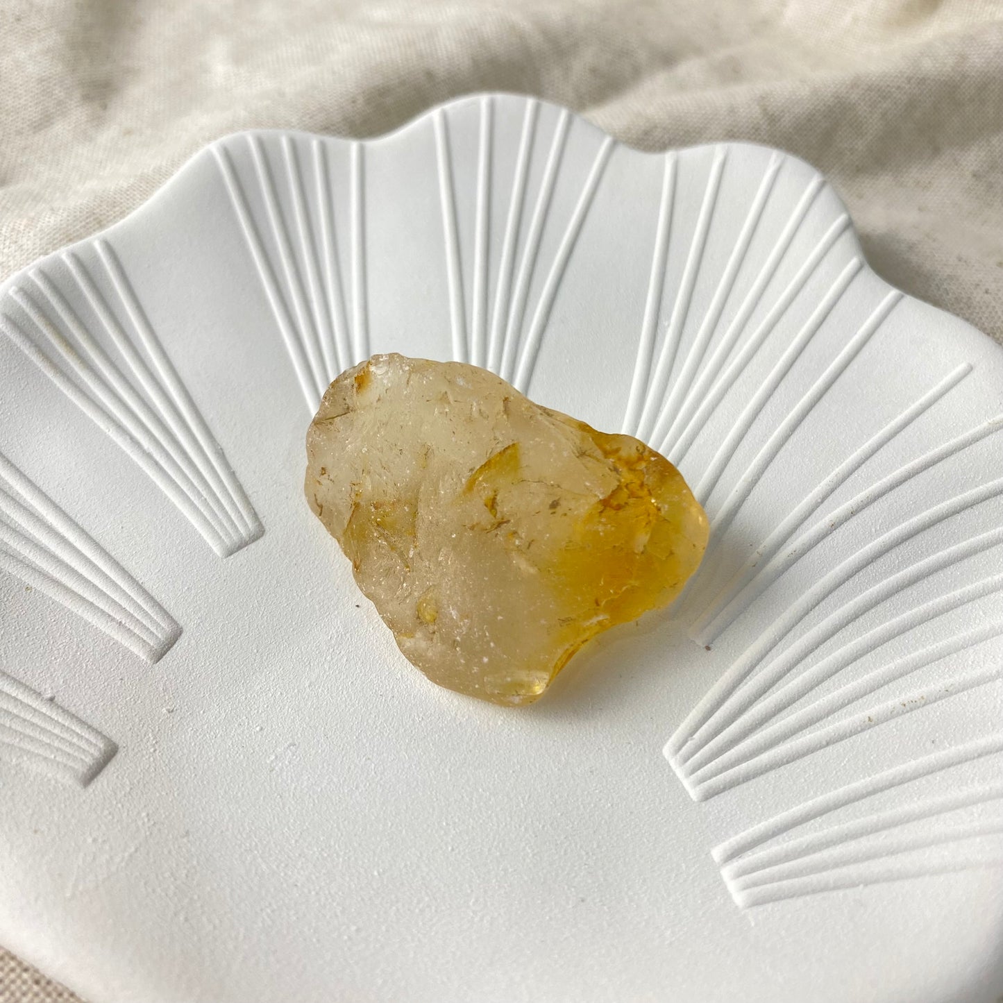 Orange Topaz Zambia Rough