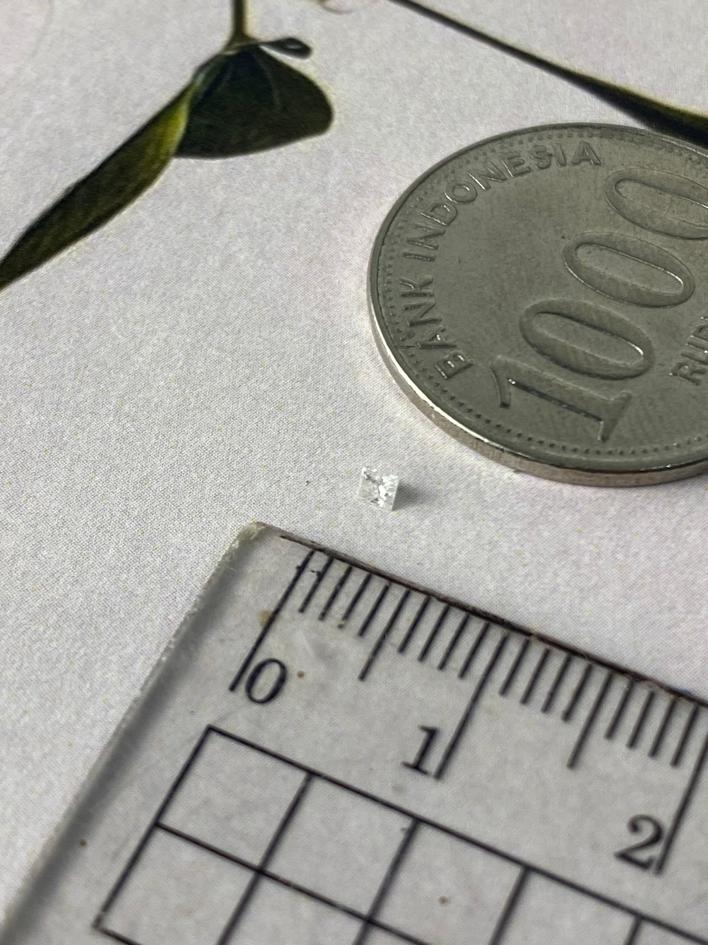 Natural White Diamond Square 2x2mm