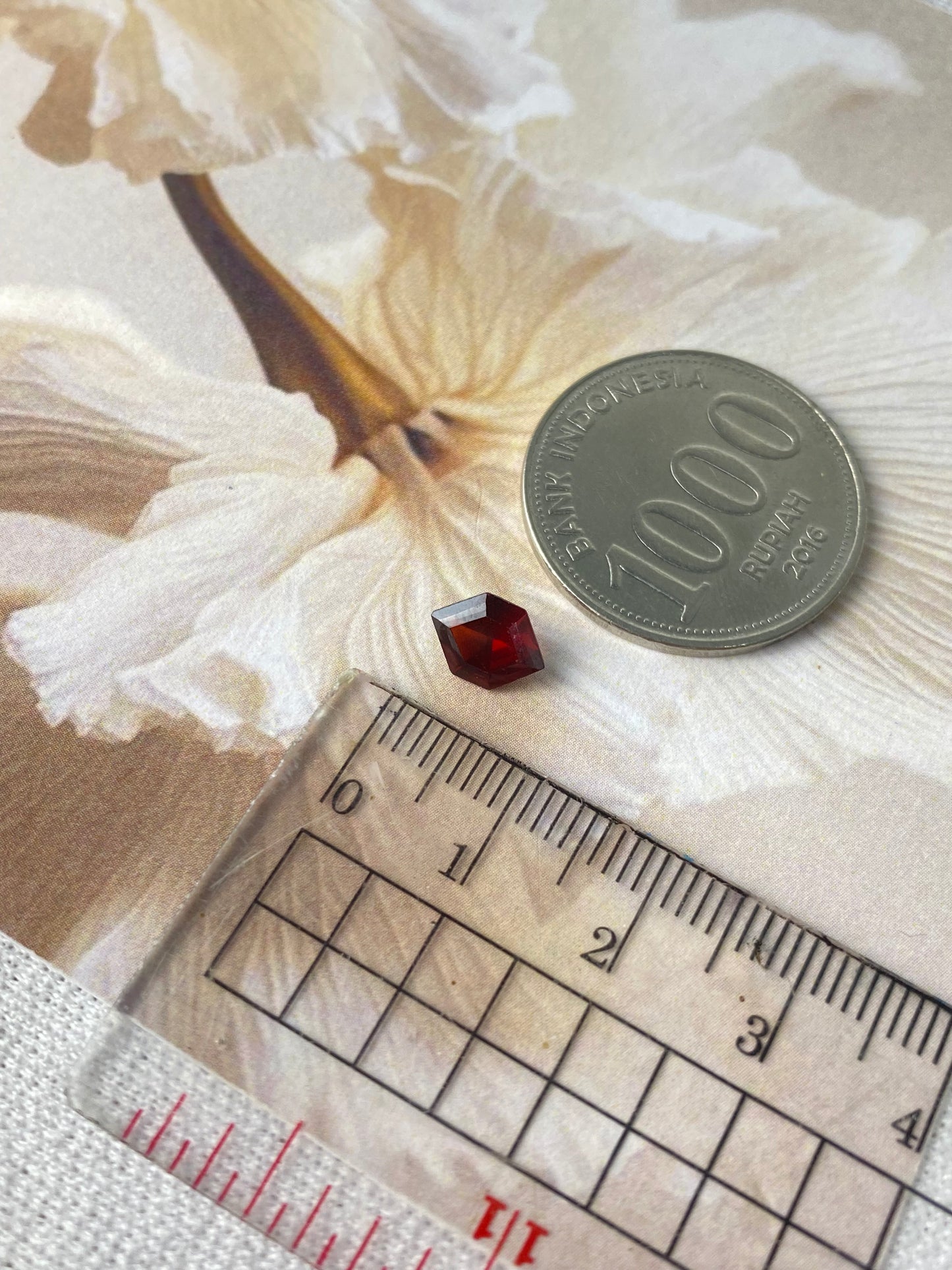 Shield Shape Garnet 6x8mm