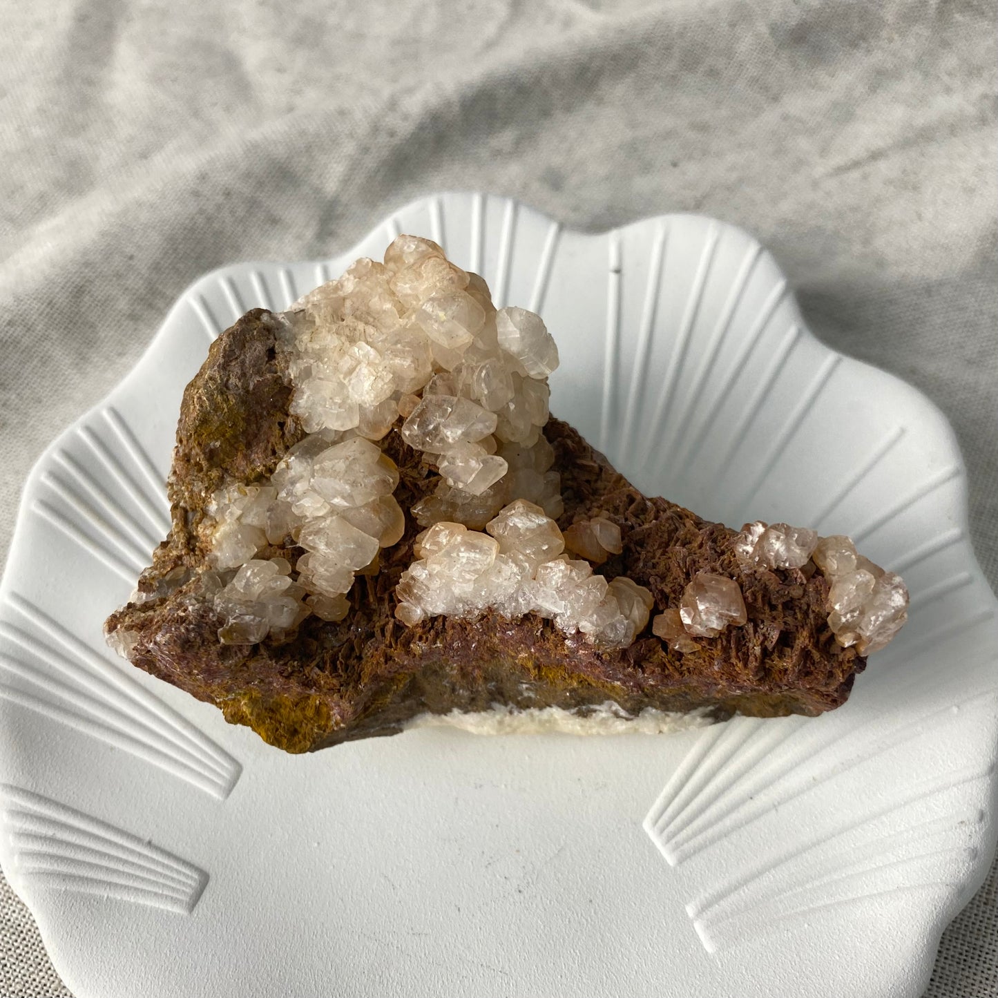 Raw Vanadinite Barite