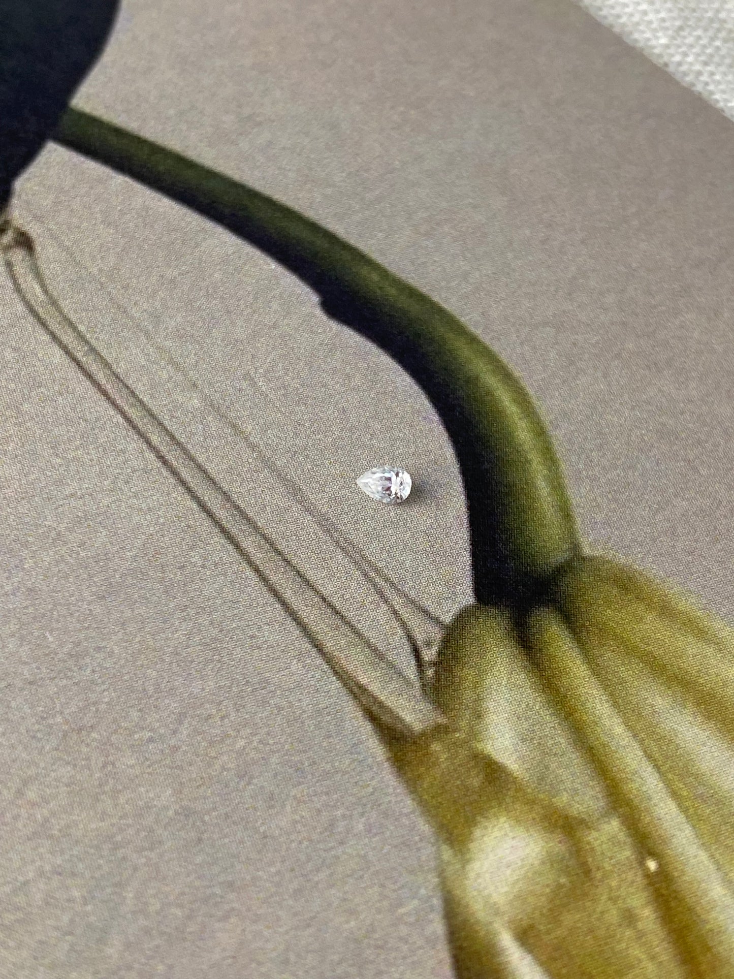 Moissanite Pear 2x3mm