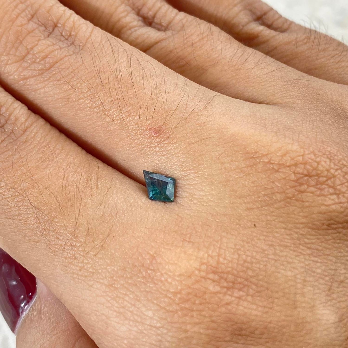 Teal Sapphire Kite 0,46ct 7,6x4,8mm
