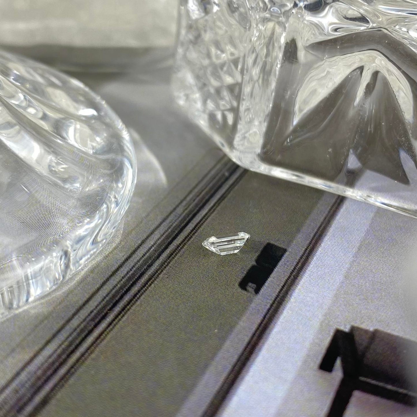 Moissanite Emerald 0,5 ct 8 x 3 mm