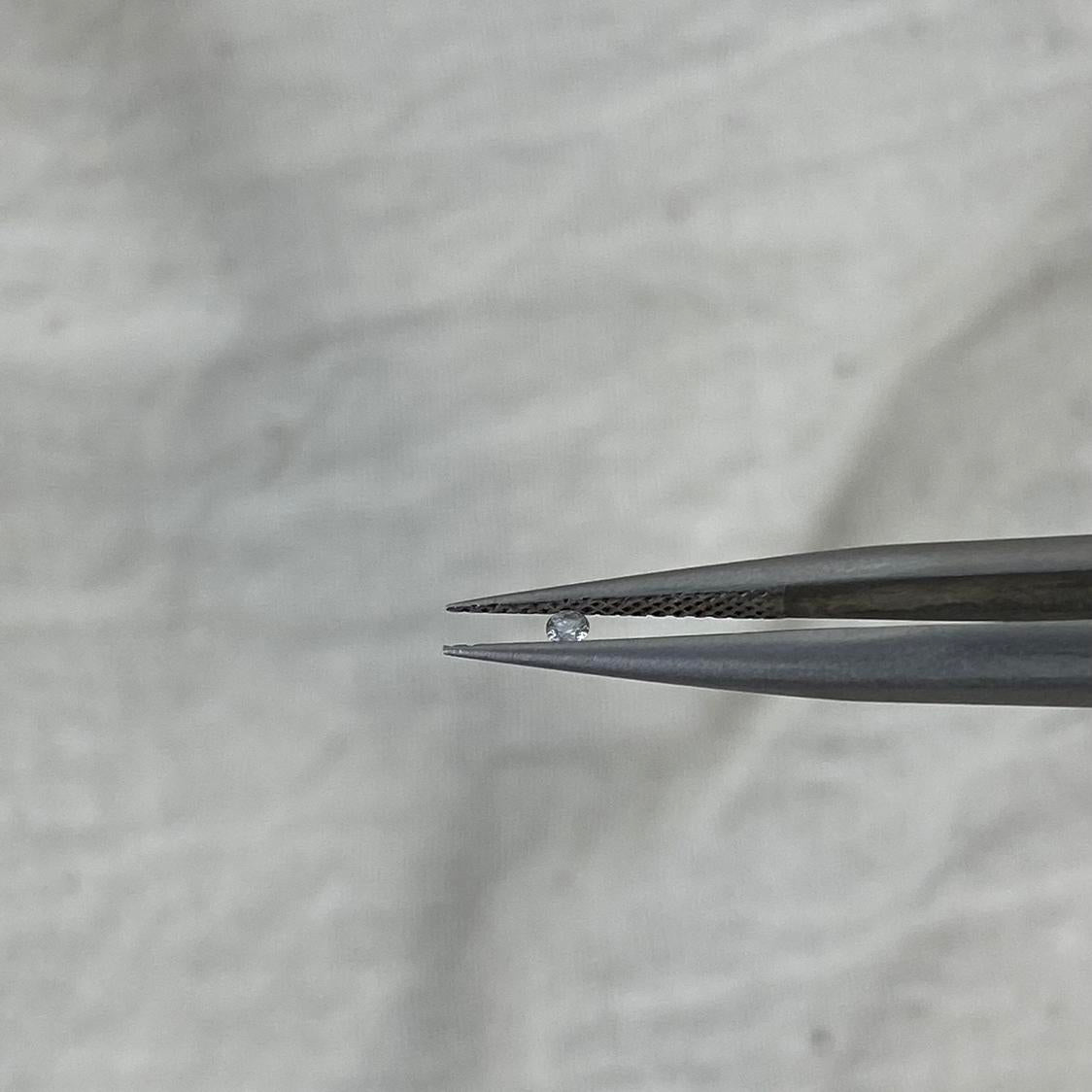 Natural White Diamond 0,0167 Carat 1,5mm