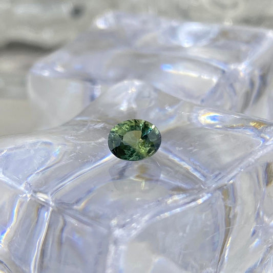 Teal Sapphire Oval 0,63ct 5x4mm