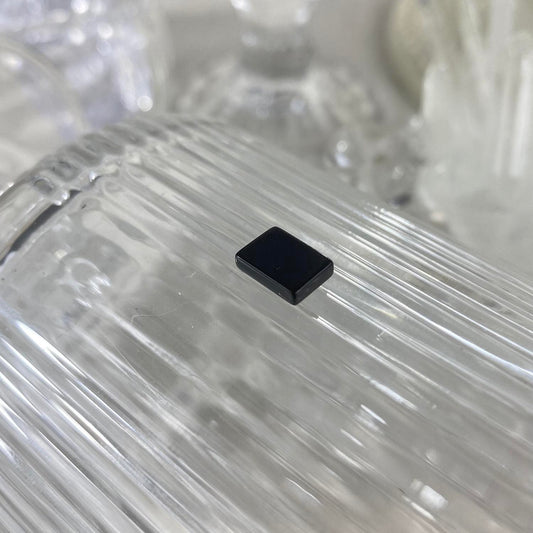 Black Onyx Rectangle 10 x 9 mm