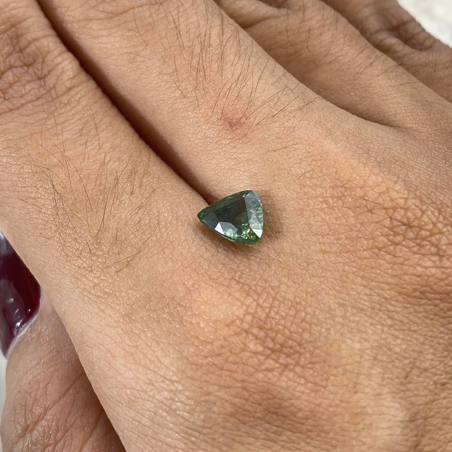 Teal Sapphire Trillion 8x6,2mm