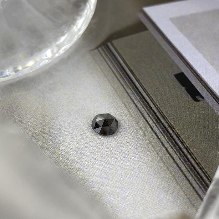 Black Diamond Round Rose Cut 4,5mm