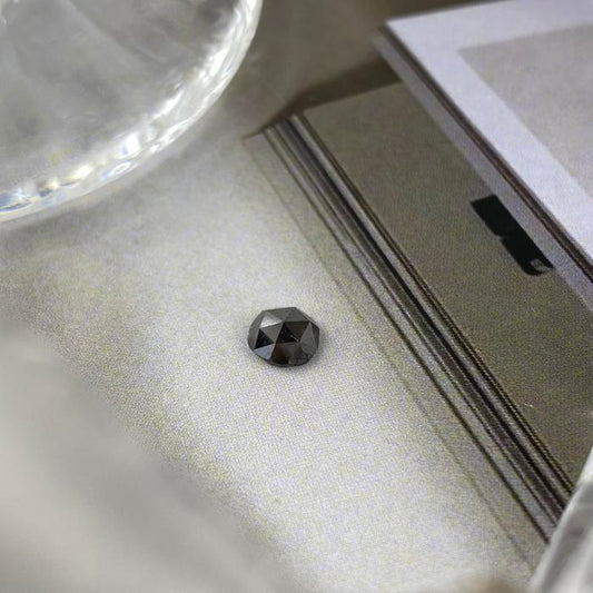 Black Diamond Round Rose Cut 4,5mm