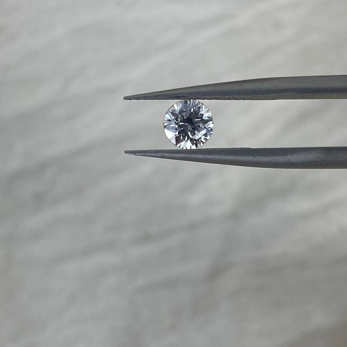 Natural White Diamond Round Brilliant 0,40ct 4,5mm