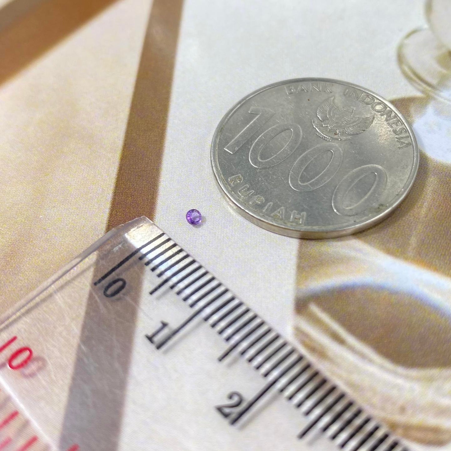 Amethyst Round 1,5mm natural