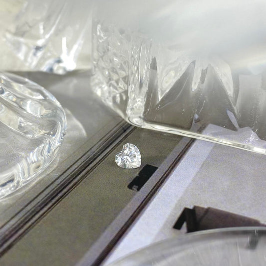 Moissanite Heart 0,5 ct 5 x 5 mm