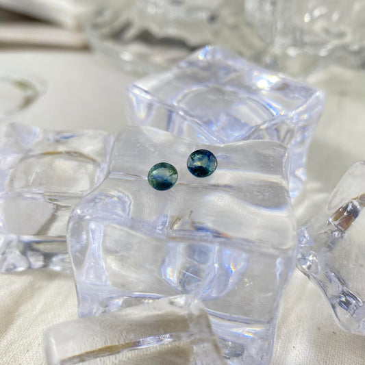 Teal Sapphire Round 0,46ct 4,5mm